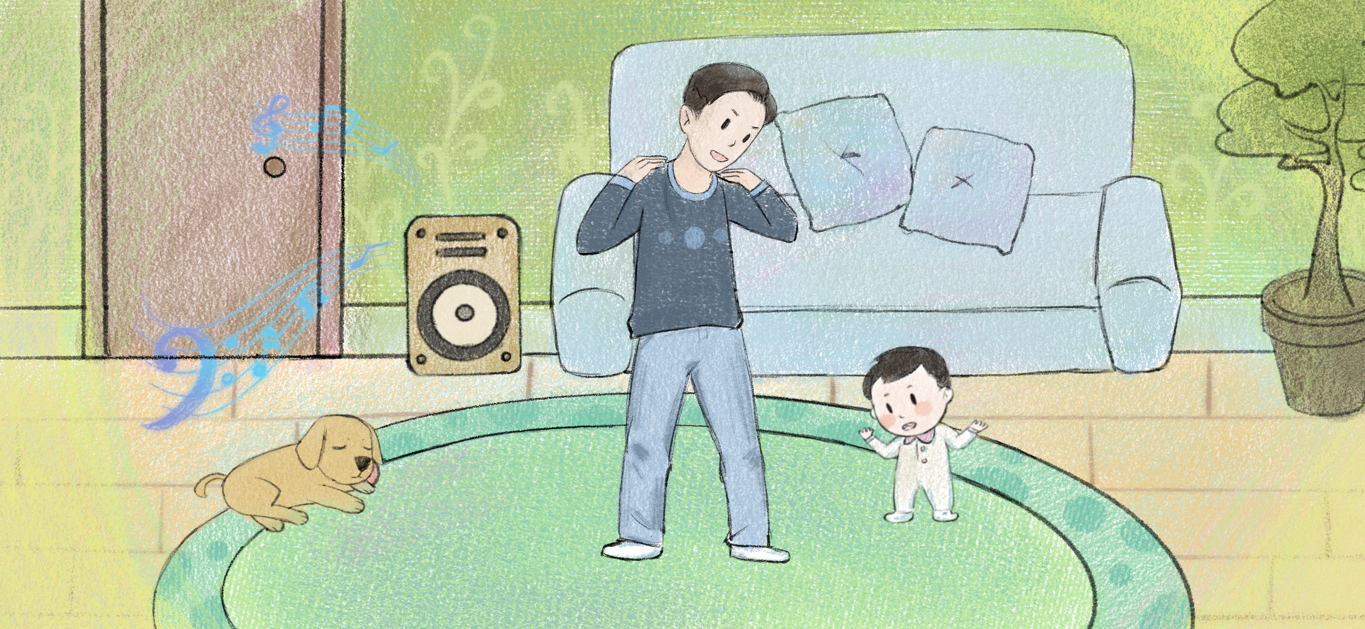 拍打身体节奏第 1 步：请你像我这样做