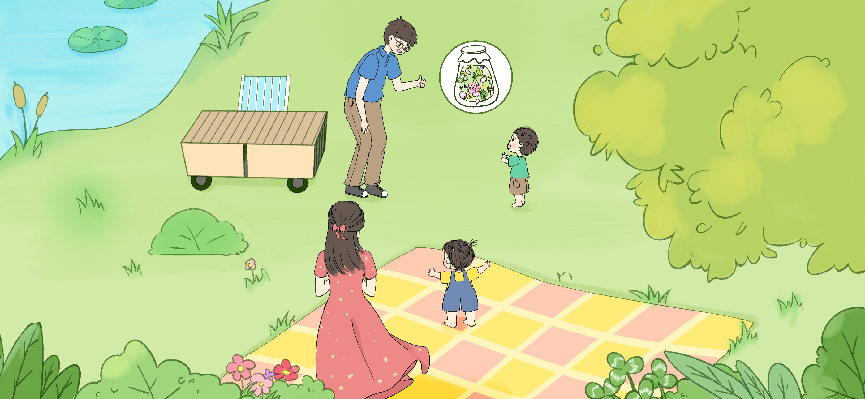 瓶子里的春天第 3 步：讲讲春天的故事