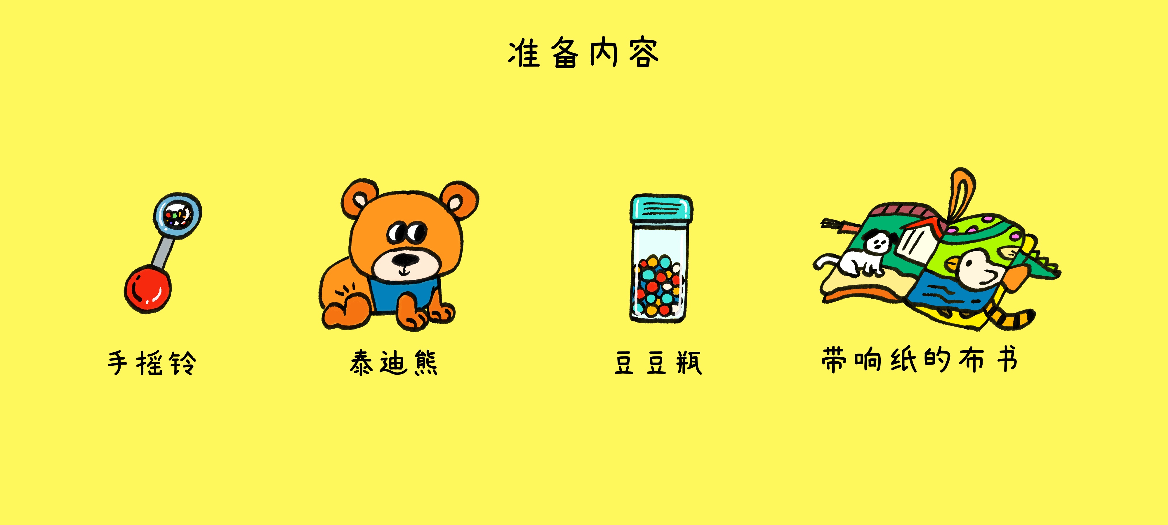 一样，不一样准备工作：准备材料