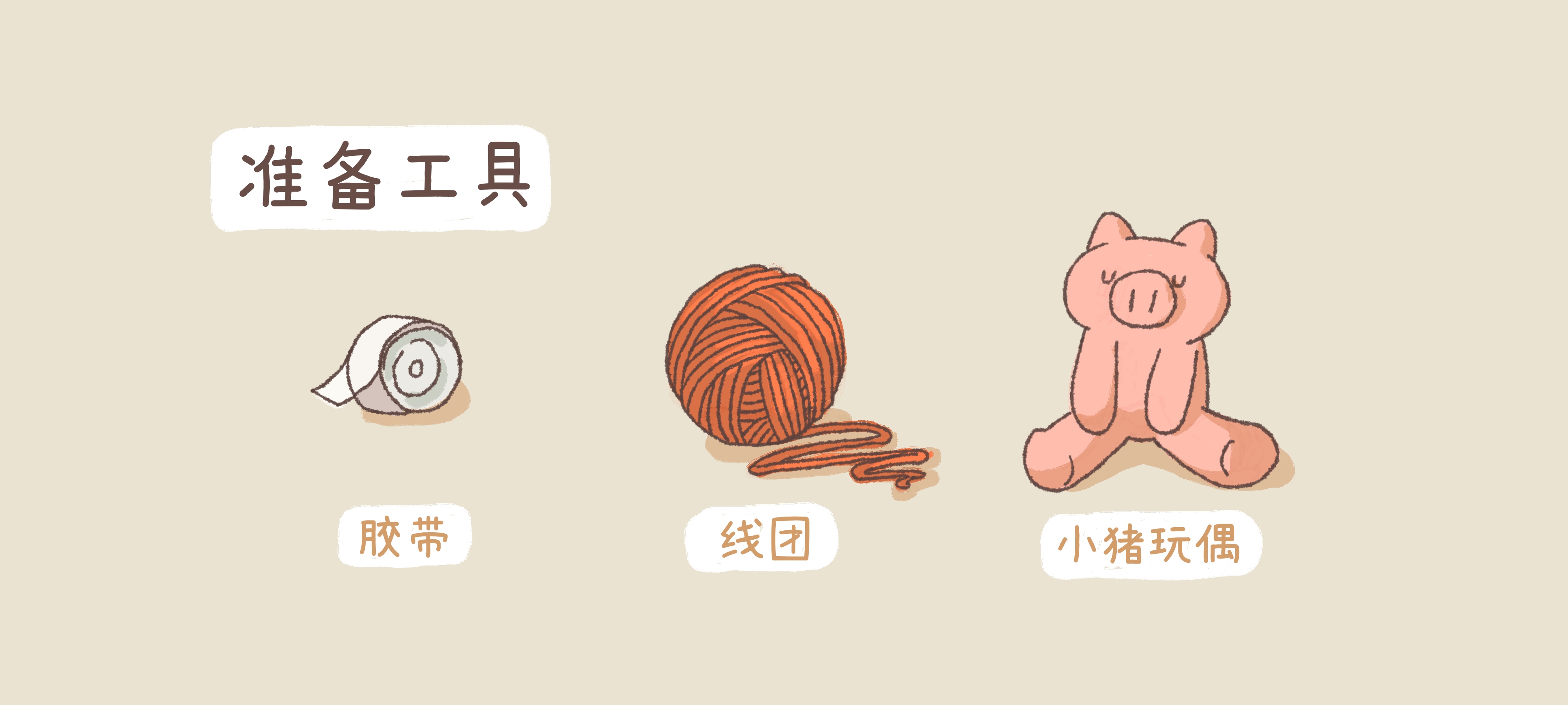 穿越激光线准备工作：准备材料