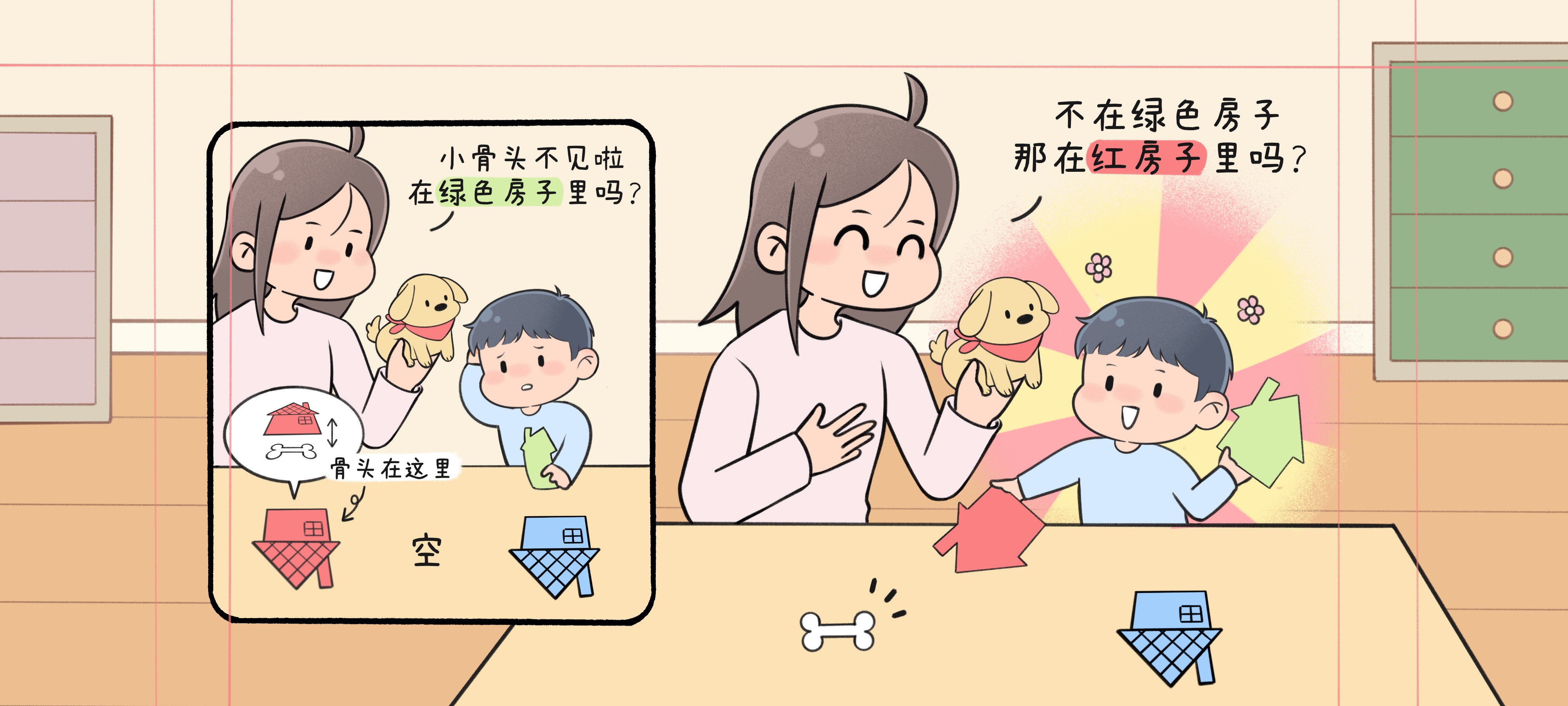 帮帮小狗第 1 步：找到骨头！