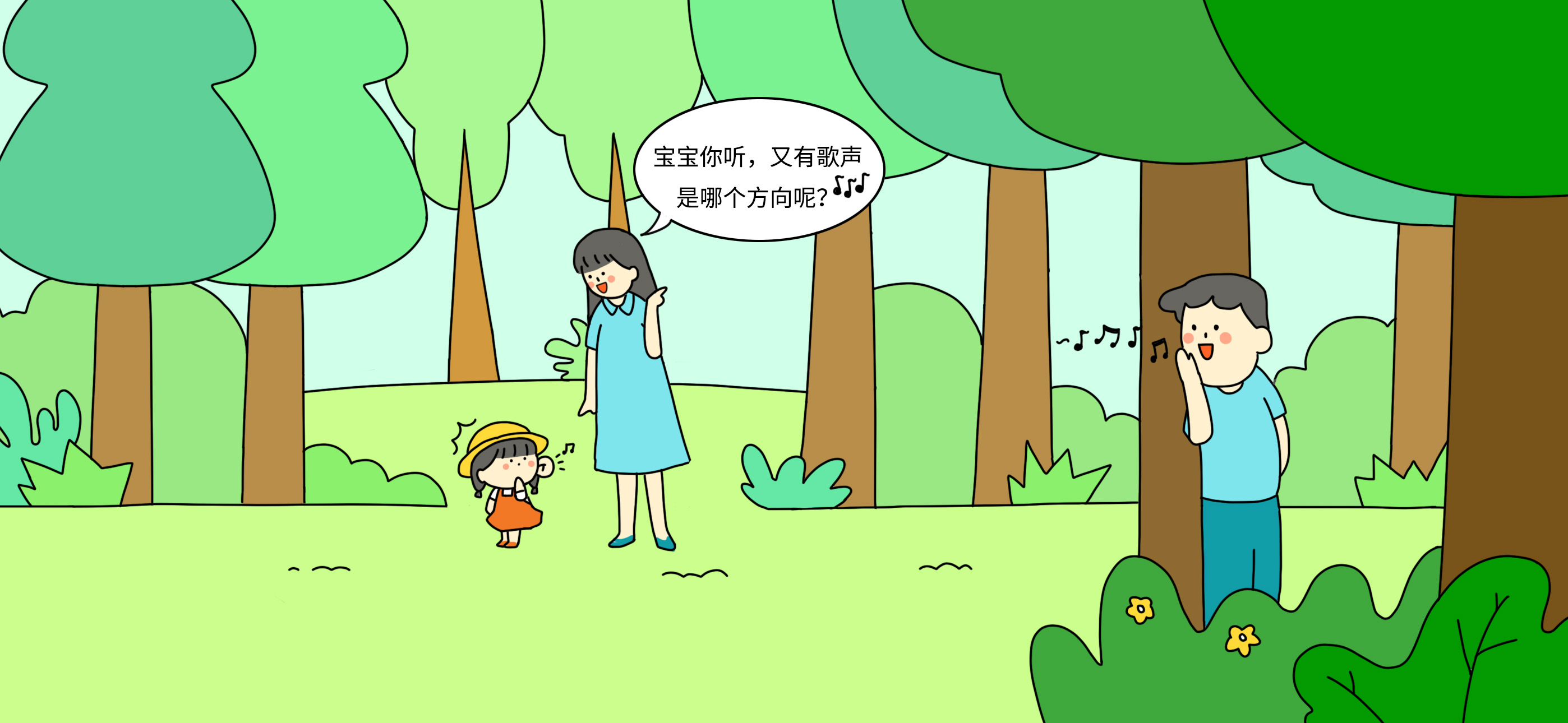 森林版躲猫猫第 2 步：在哪里呢？