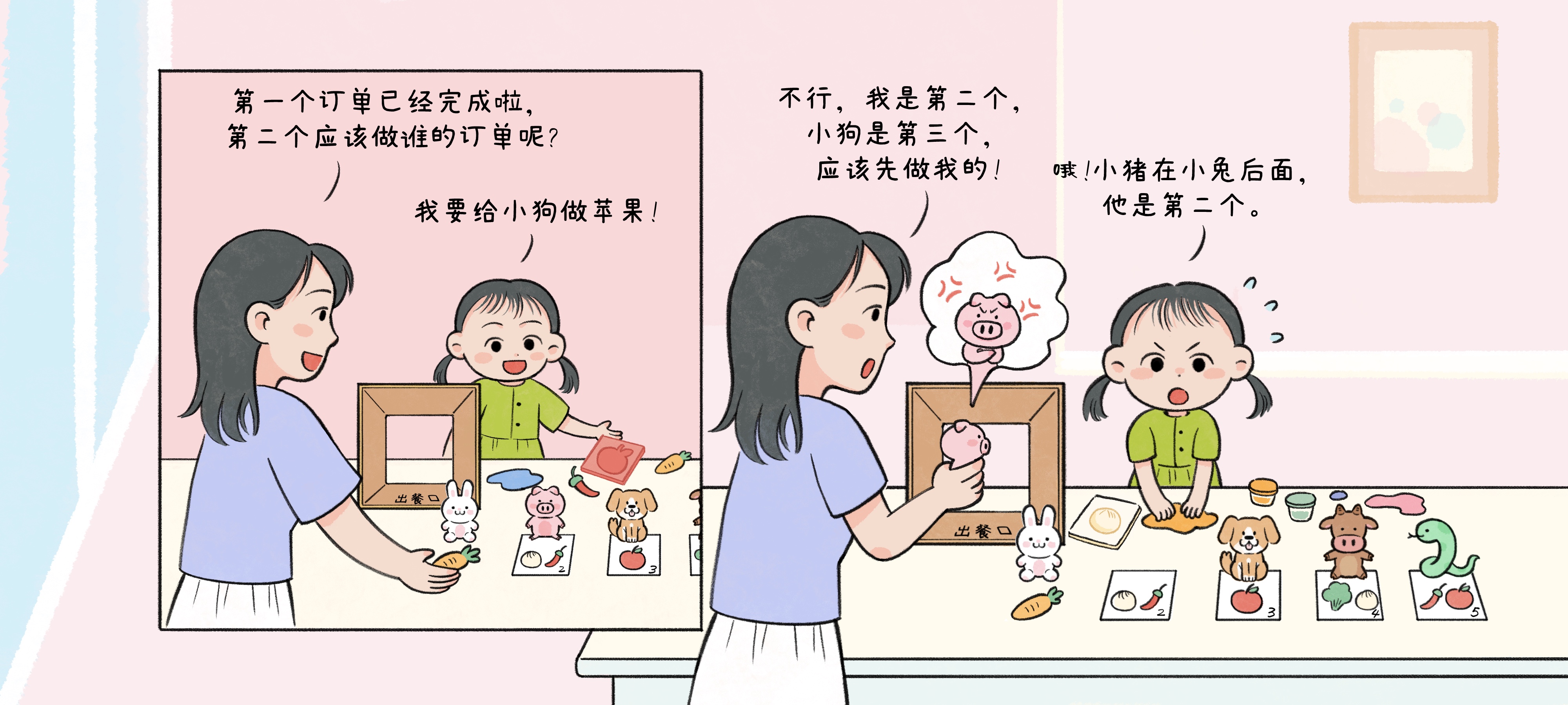 欢迎来到餐厅第 2 步：不能“插队”