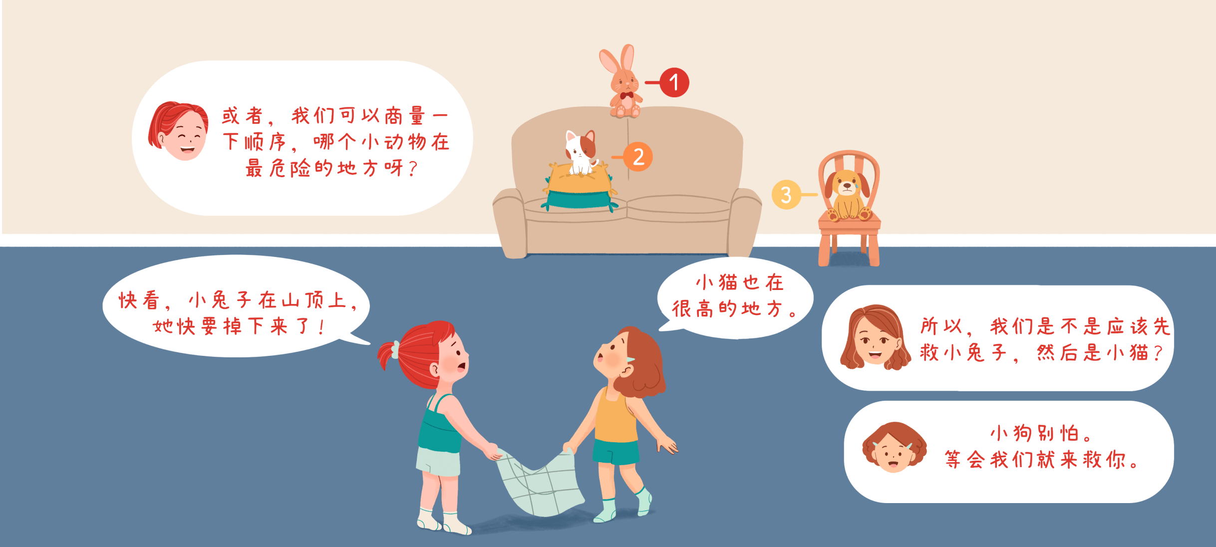 萌宠营救行动2第 2 步：谁最危险？