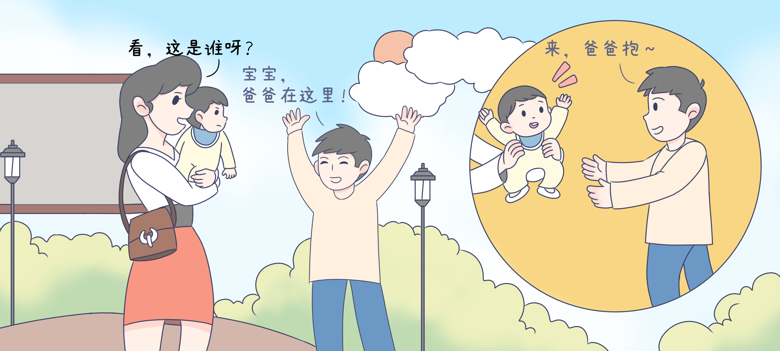 诶，是爸爸！第 3 步：真的是爸爸！