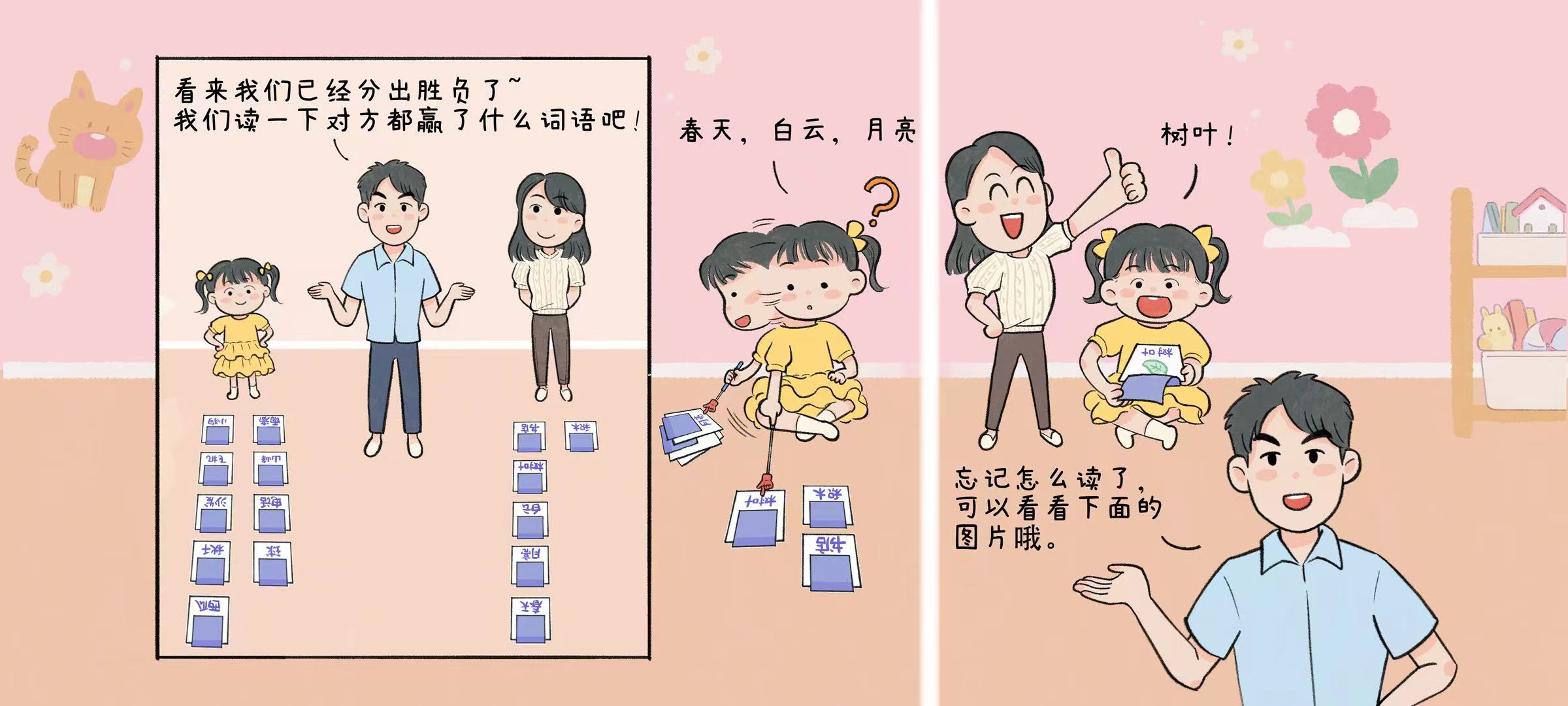 识字比赛第 3 步：比赛结束