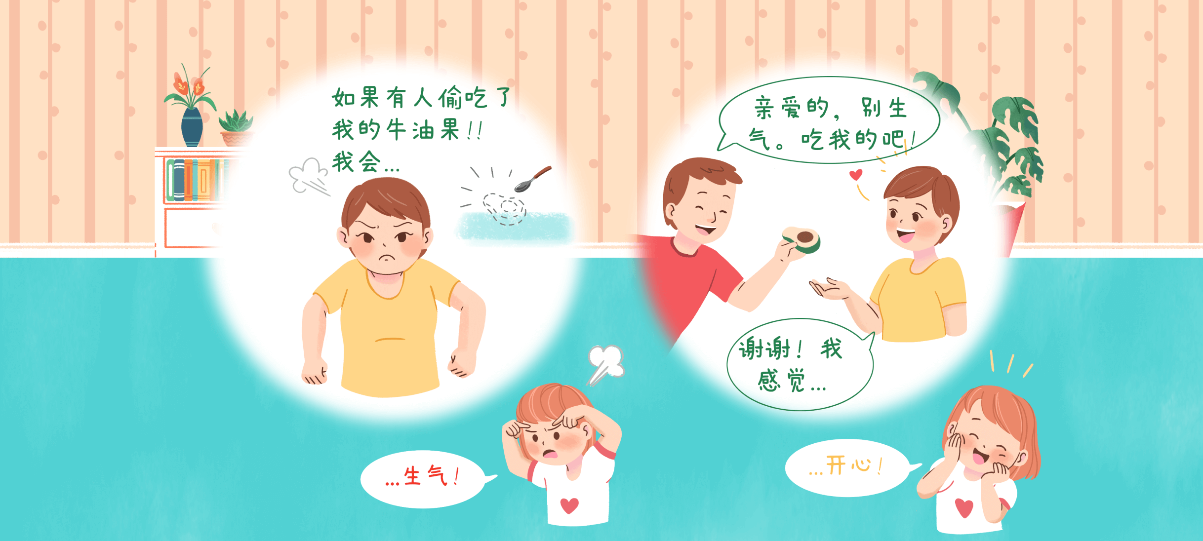 猜猜我的心情第 2 步：讲故事猜情绪