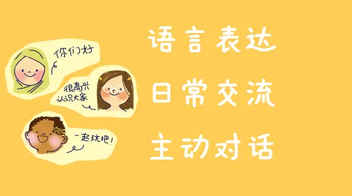 小小嘴巴会表达亲子活动示意图