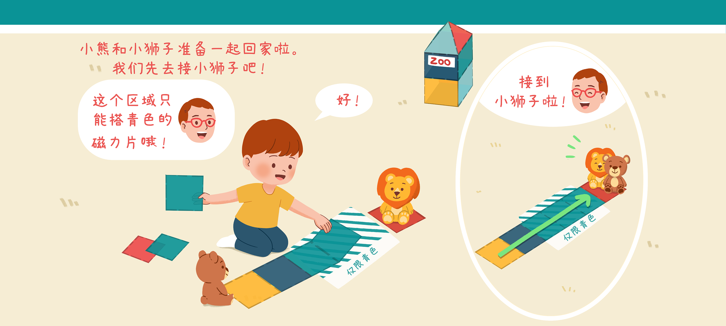 道路修建挑战2第 1 步：小熊出发接朋友